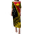 PNG Puletasi Dress Papua Flag Special Style LT7 Women Black - Polynesian Pride