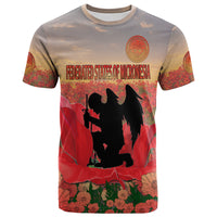 Federated States of Micronesia Veterans Day T Shirt Angel Wing LT9 Red - Polynesian Pride
