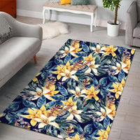 Vintage Floral Area Rug - AH - Polynesian Pride