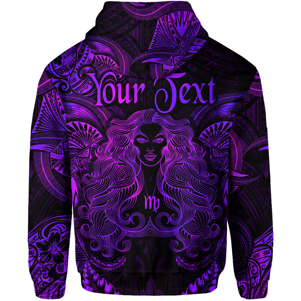 Custom Virgo Zodiac Polynesian Hoodie Unique Style Purple LT8 - Polynesian Pride