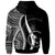 Chuuk Hoodie White Tentacle Tribal Pattern - Polynesian Pride