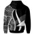 Tokelau Custom Hoodie White Tentacle Tribal Pattern - Polynesian Pride