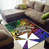 Wallis and Futuna Area Rug - Rainbow Polynesian Pattern - Polynesian Pride