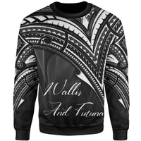 Wallis and Futuna Sweatshirt - Cross Style White Color - Polynesian Pride