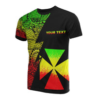 Wallis and Futuna Custom T Shirt Polynesian Pattern Reggae Style - Polynesian Pride