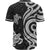 Fiji Baseball Shirt - White Tentacle Turtle Crest - Polynesian Pride