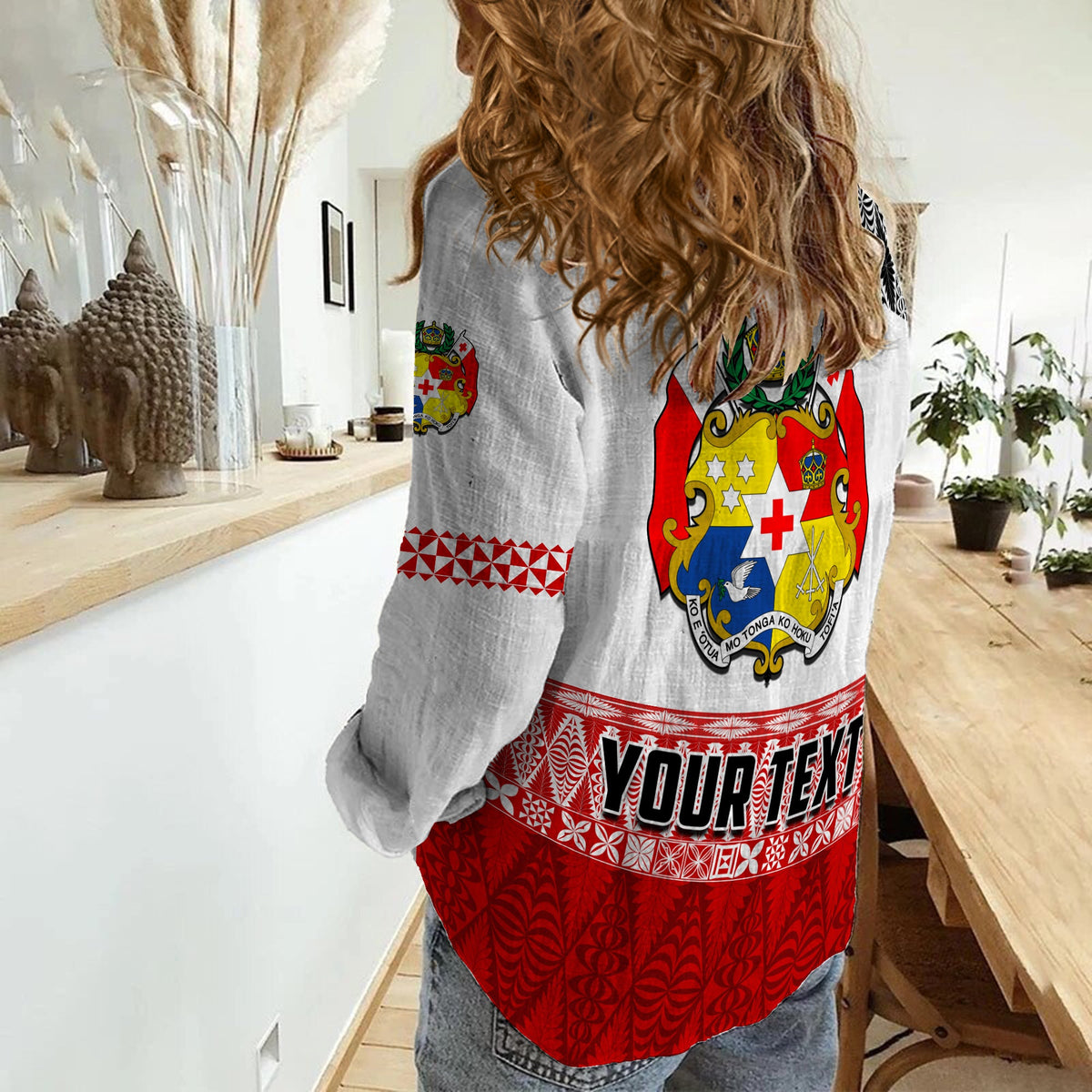 (Custom Personalised) Tonga Rugby Women Casual Shirt Kupesi Ngatu Mate Maa Tonga LT13 - Polynesian Pride