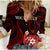 (Custom Personalised) Tonga Pattern Women Casual Shirt Always Proud LT13 Female Red - Polynesian Pride