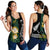 (Custom Personalised) South Africa Protea and New Zealand Fern Women Racerback Tank Rugby Go Springboks vs All Black LT13 - Polynesian Pride