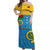 Sanma Province Off Shoulder Long Dress Vanuatu Proud LT13 Long Dress Yellow - Polynesian Pride