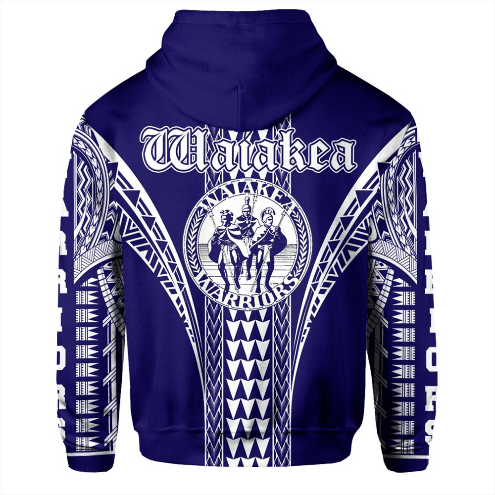 Hawaii Hoodie Waiakea High Zip Hoodie - Polynesian Pride