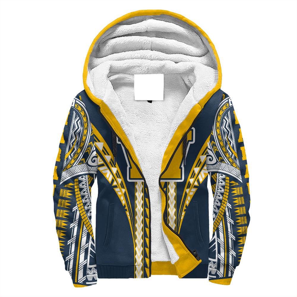 Hawaii - Waipahu High Sherpa Hoodie AH Blue - Polynesian Pride
