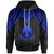 Wallis and Futuna Custom Hoodie Polynesian Armor Style Blue Unisex Blue - Polynesian Pride