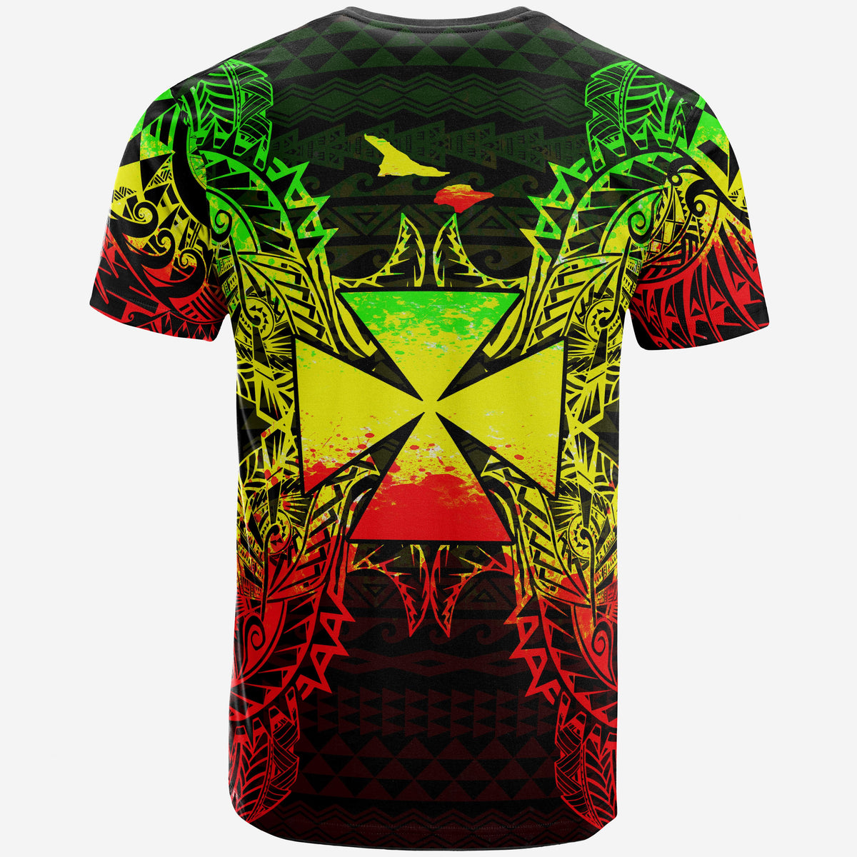 Wallis and Futuna T Shirt Wallis et Futuna Coat of Arms Map Polynesian Tattoo Reggae - Polynesian Pride