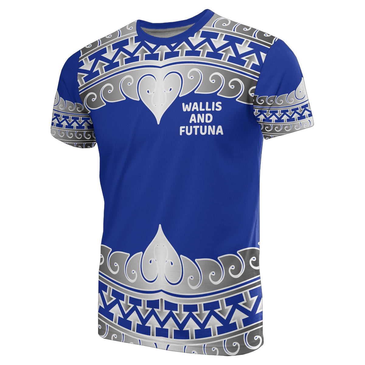 Wallis and Futuna All Over T Shirt Wallis and Futuna Wave Style Unisex Blue - Polynesian Pride