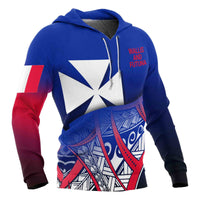 Wallis nd Futuna Coat of rms Hoodie Polynesian Pattern - Polynesian Pride
