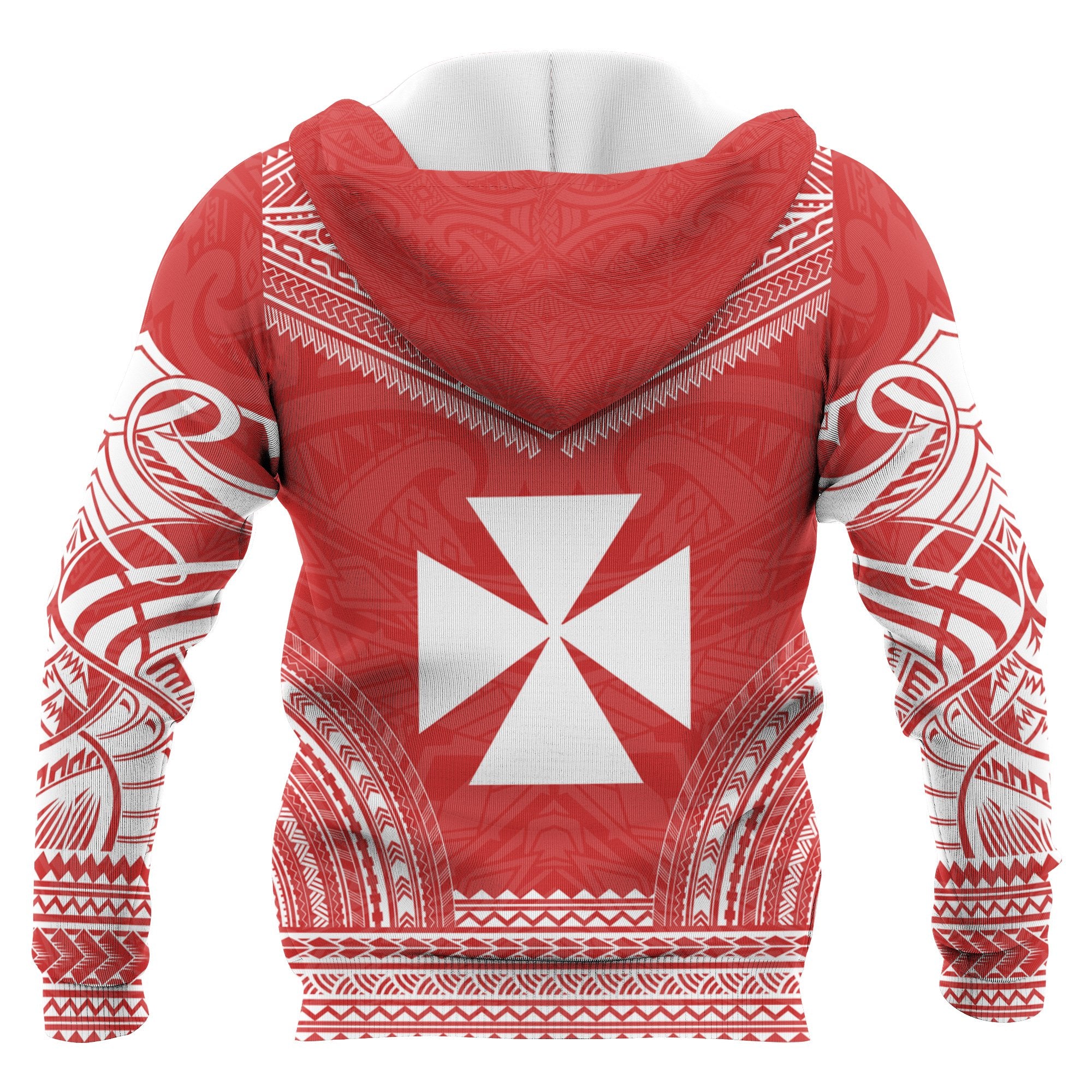 Wallis nd Futuna Polynesian Chief Custom Hoodie Flag Version Unisex Blue - Polynesian Pride