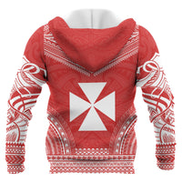 Wallis nd Futuna Polynesian Chief Custom Hoodie Flag Version Unisex Blue - Polynesian Pride