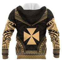 Wallis nd Futuna Polynesian Chief Custom Hoodie Gold Version Unisex Gold - Polynesian Pride