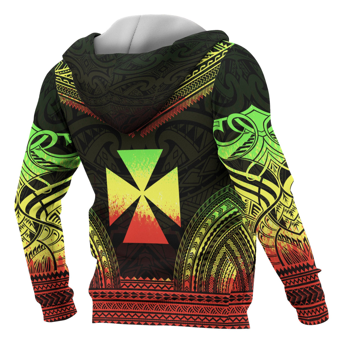 Wallis nd Futuna Polynesian Chief Custom Hoodie Reggae Version - Polynesian Pride
