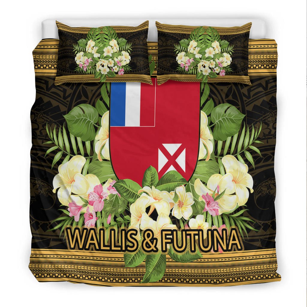 Wallis and Futuna Bedding Set - Polynesian Gold Patterns Collection - Polynesian Pride