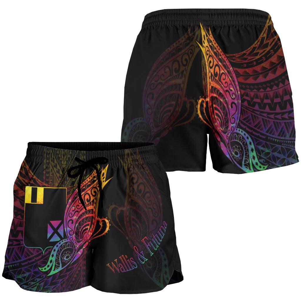 Wallis and Futuna Women's Shorts - Butterfly Polynesian Style - Polynesian Pride