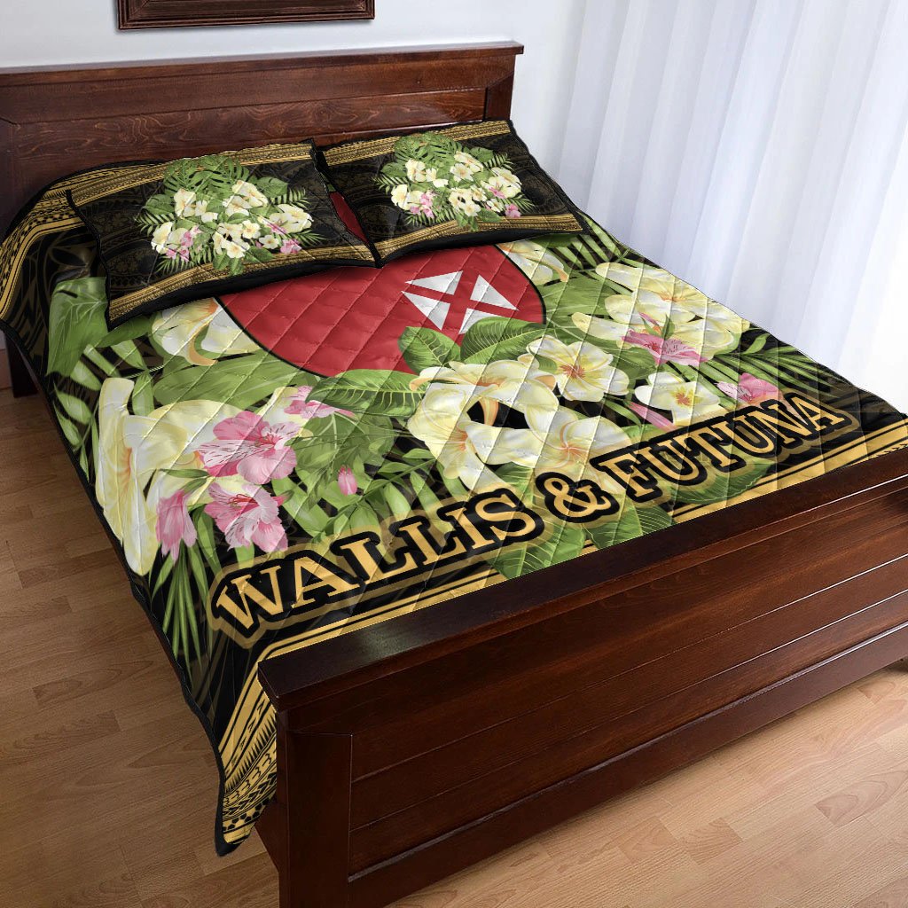 Wallis and Futuna Quilt Bed Set - Polynesian Gold Patterns Collection - Polynesian Pride
