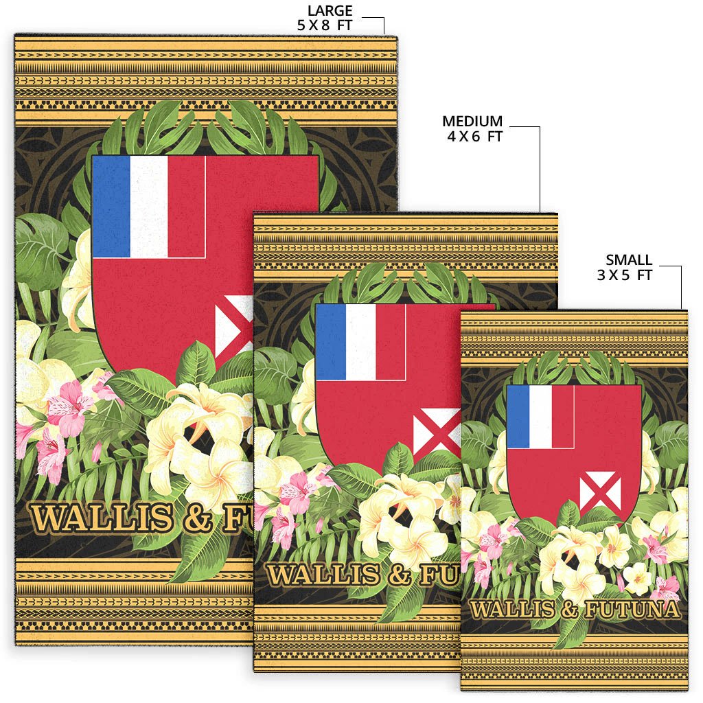 Wallis and Futuna Area Rug - Polynesian Gold Patterns Collection - Polynesian Pride
