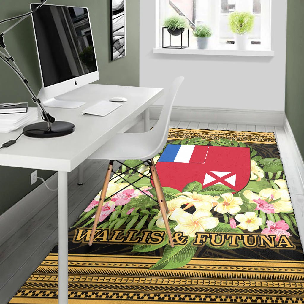 Wallis and Futuna Area Rug - Polynesian Gold Patterns Collection - Polynesian Pride