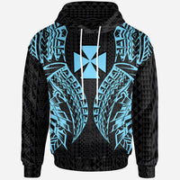 Wallisnd Futuna Hoodie Polynesian Lion Head Neon Style Unisex Neon - Polynesian Pride