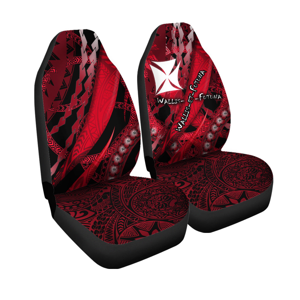 Wallis et Futuna Car Seat Cover Artsy Style - Black LT9 Universal Fit Black - Polynesian Pride