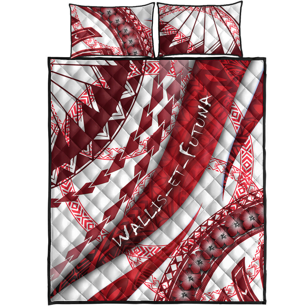 Wallis et Futuna Quilt Bed Set Artsy Style - White LT9 White - Polynesian Pride