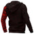 New Zealand Maori Zip Hoodie, Maori Warrior Tattoo Full Zip Hoodie Red - Polynesian Pride