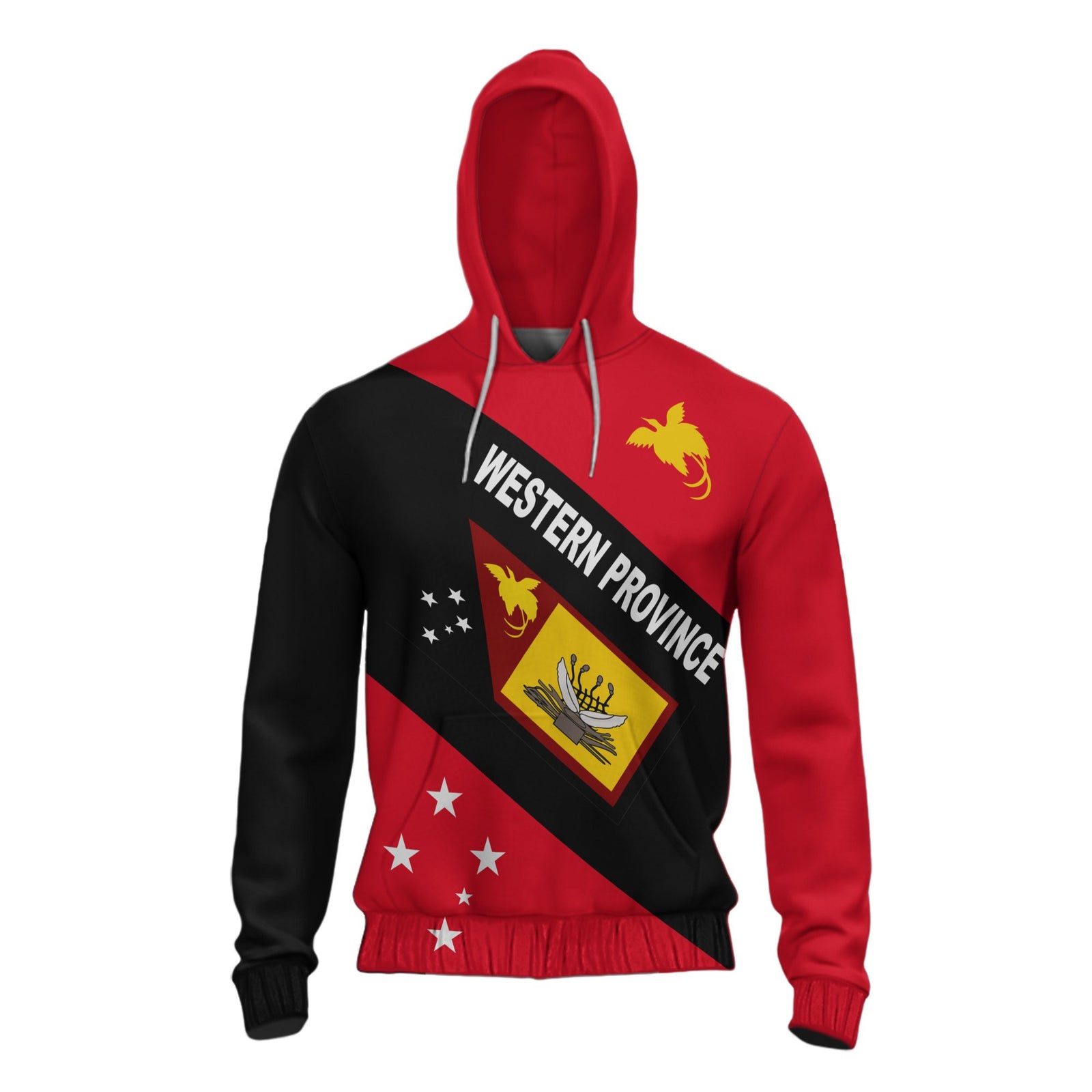 Papua New Guinea Hoodie Western Province Unisex Red - Polynesian Pride