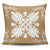 Hawaiian Quilt Maui Plant And Hibiscus Pattern Pillow Covers - White Gold - AH One Size White - Polynesian Pride