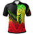 Yap Polo Shirt Reggage Color Symmetry Style Unisex Black - Polynesian Pride