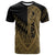 Yap T Shirt Gold Color Symmetry Style Unisex Black - Polynesian Pride