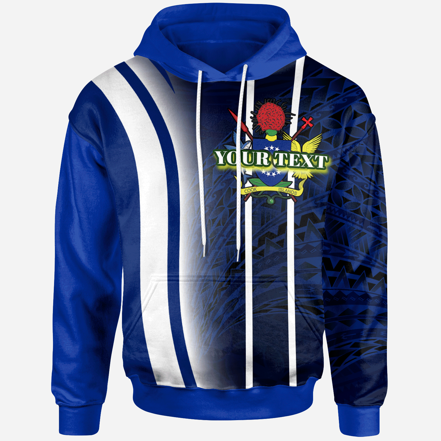 Cook Islands Hoodie Custom Special style Unisex Blue - Polynesian Pride