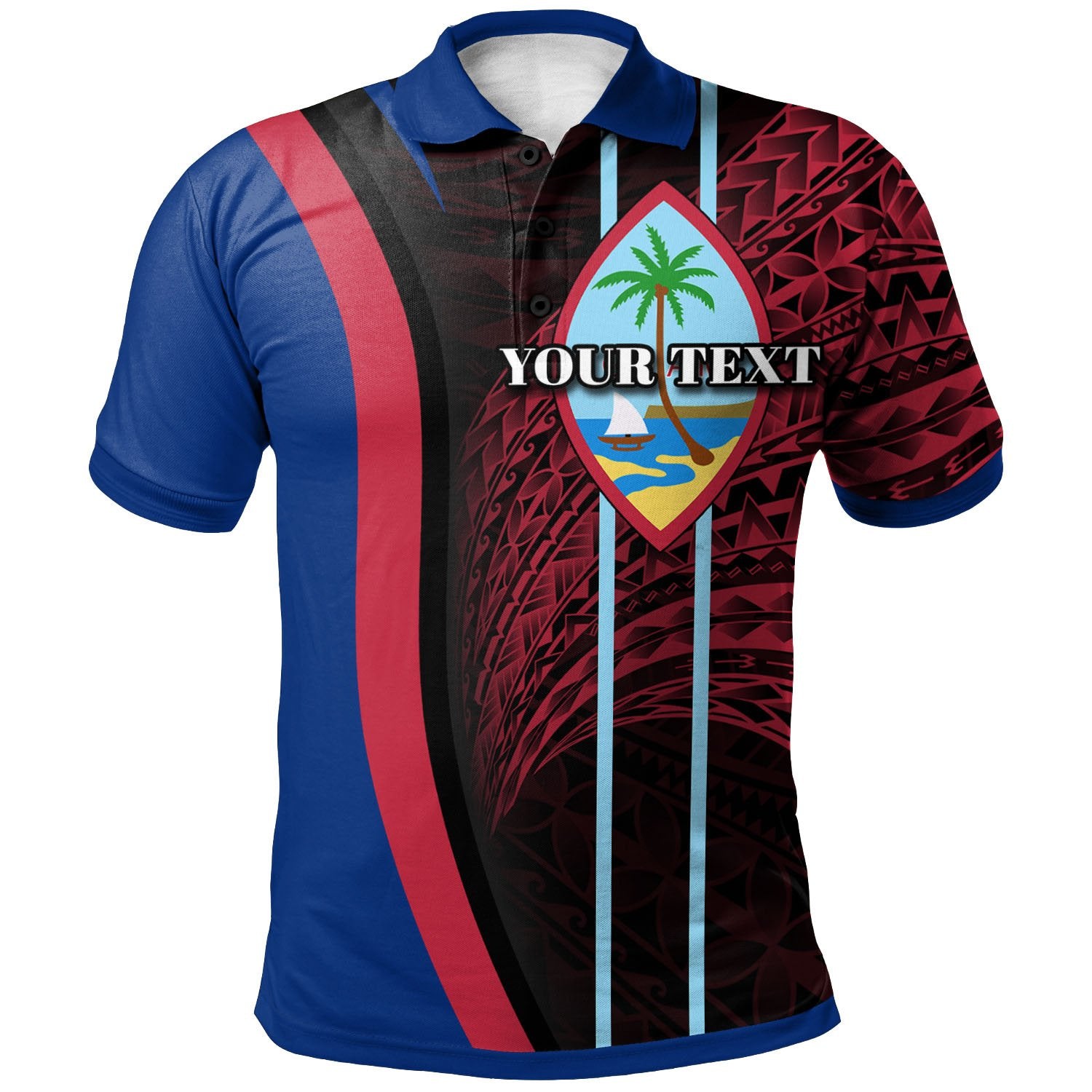 Guam Polo Shirt Custom Special style Unisex Blue - Polynesian Pride