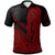 Chuuk Custom Polo Shirt Red Color Symmetry Style Unisex Black - Polynesian Pride