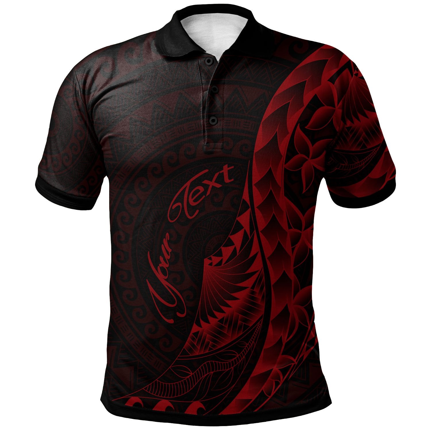 Guam Polo Shirt Custom Polynesian Pattern Style Red Color Unisex Red - Polynesian Pride