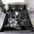 Yap State Bedding Set - Fish With Plumeria Flowers Style Black - Polynesian Pride