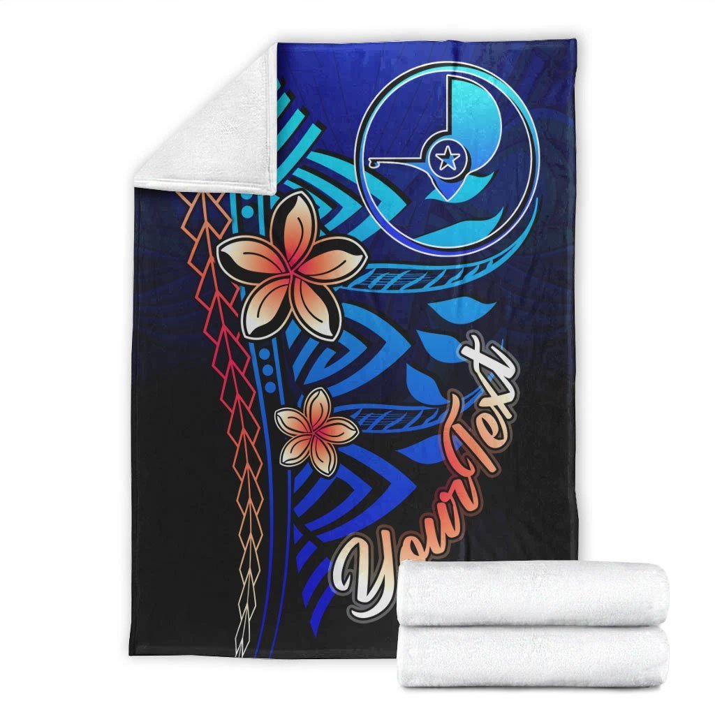 Yap Custom Personalised Premium Blanket - Vintage Tribal Mountain - Polynesian Pride