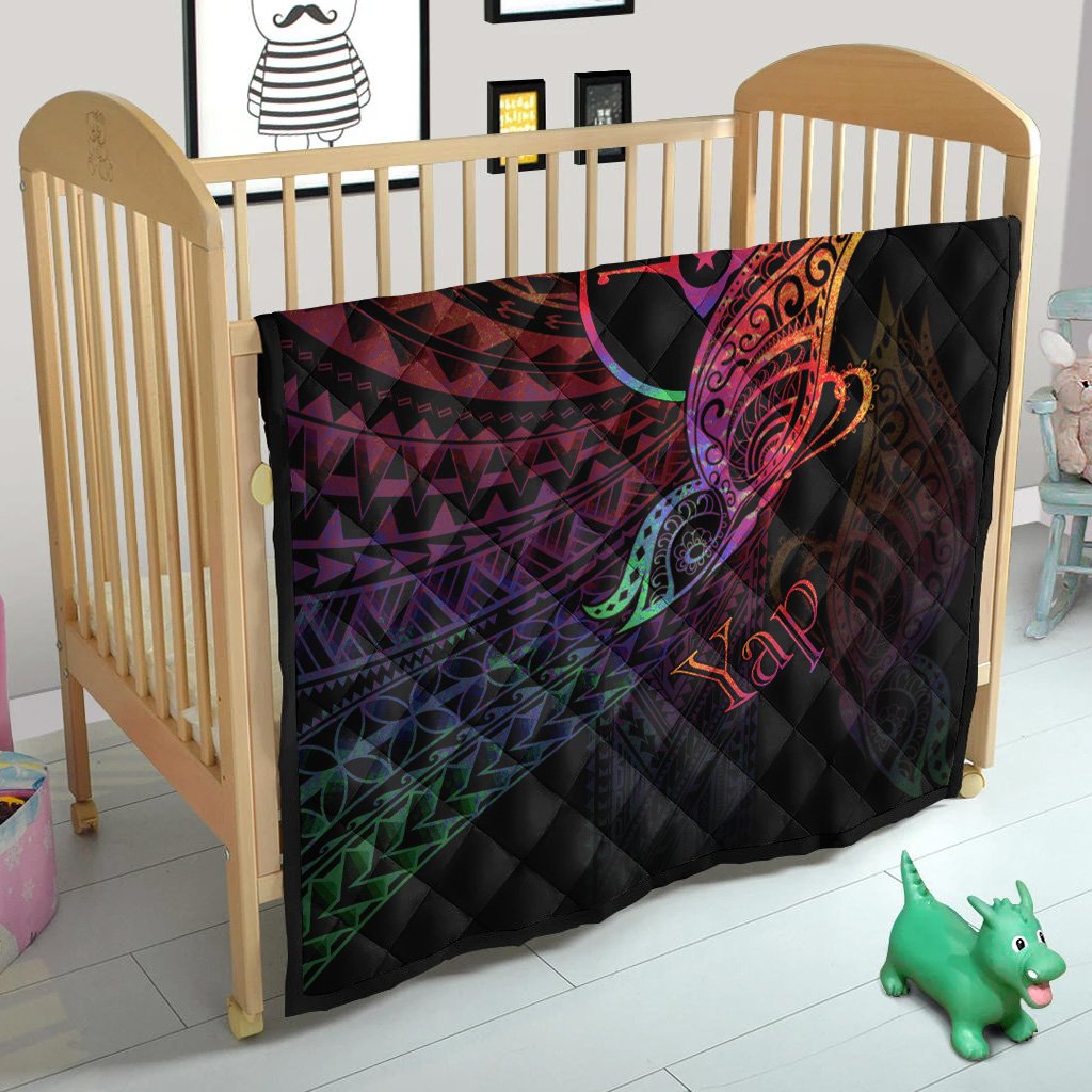 Yap State Premium Quilt - Butterfly Polynesian Style - Polynesian Pride