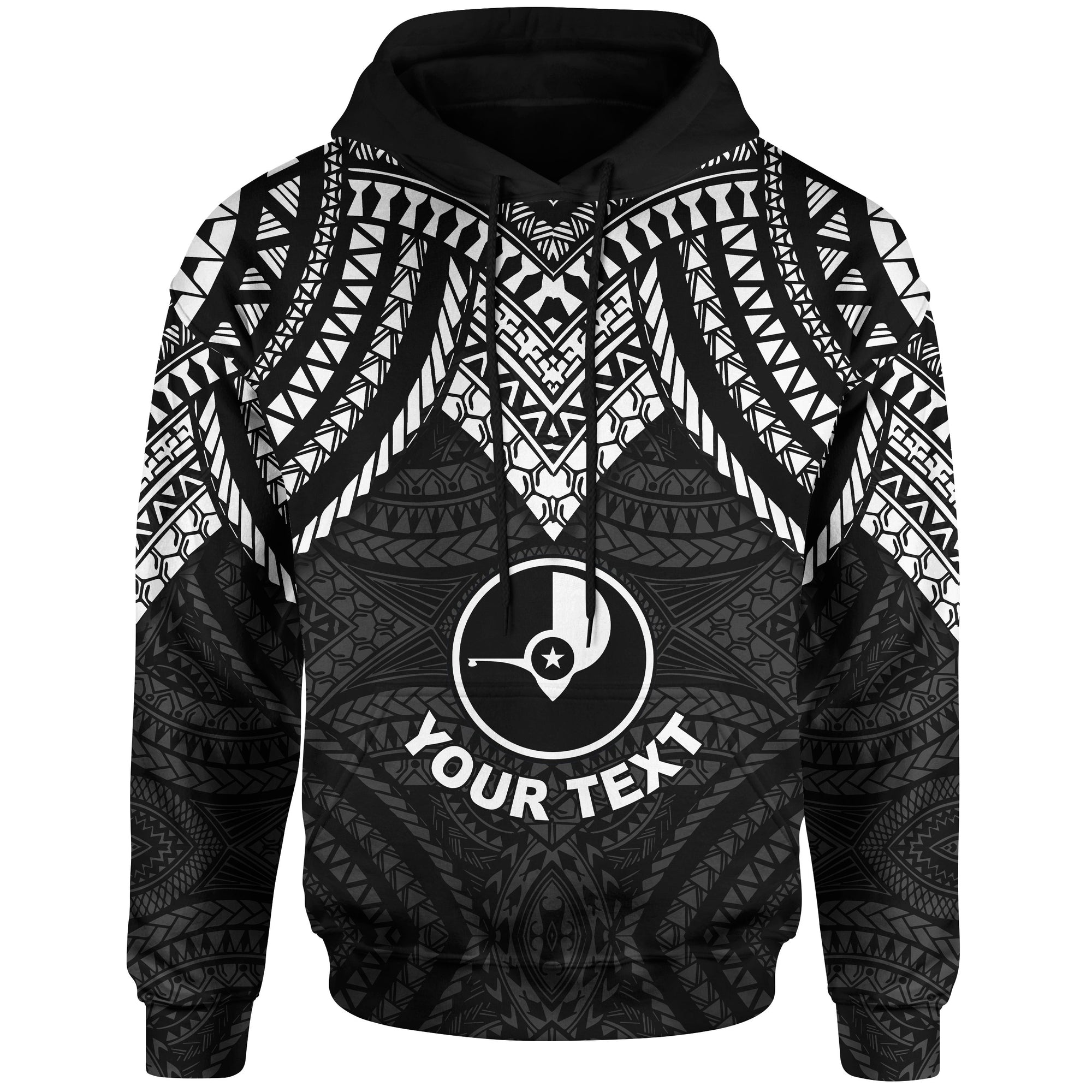 Yap Custom Hoodie Micronesian Pattern Armor Style Unisex - Polynesian Pride