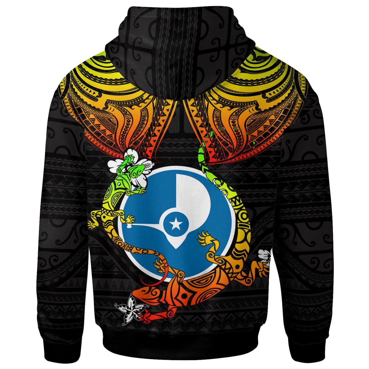 Yap Zip up Hoodie Lizard Good Chest - Polynesian Pride
