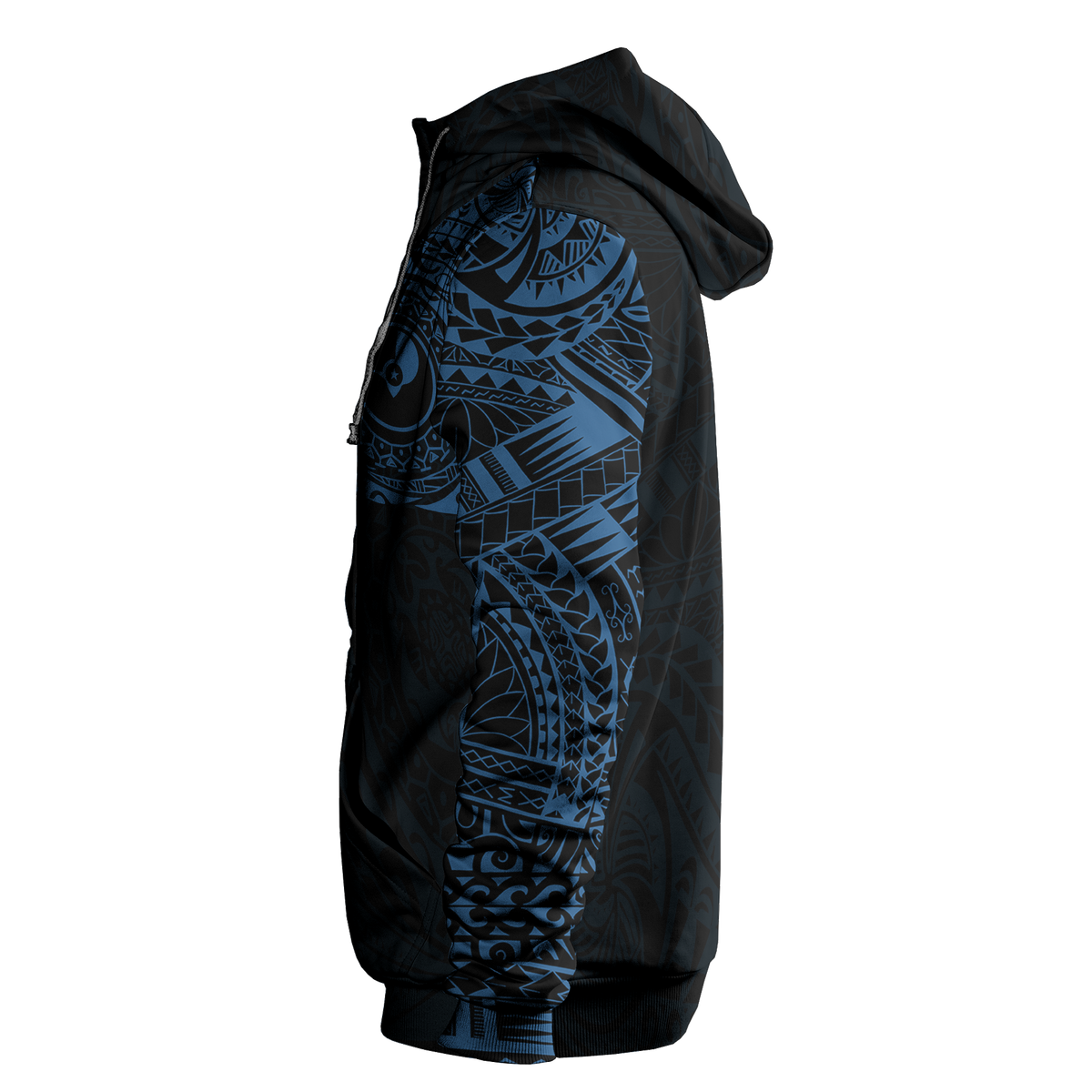 Micronesia All Over Print Hoodie Yap In My Heart Blue - Polynesian Pride