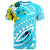 Yap T Shirt Polynesian Pattern Aquamarine Stone Color Unisex Blue - Polynesian Pride