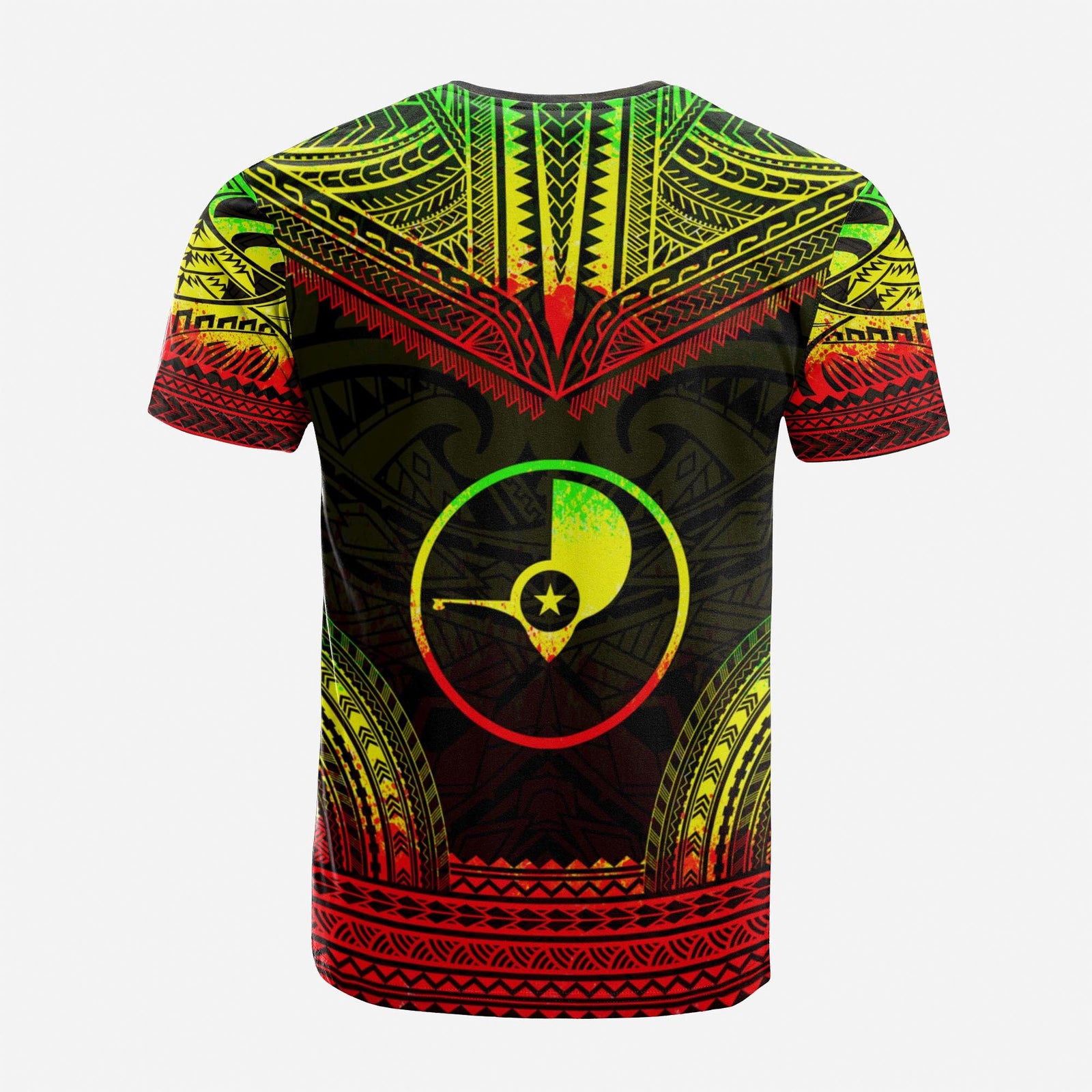 Yap Custom T Shirt Yap Flag Polynesian Chief Tattoo Reggae Version Unisex Reggae - Polynesian Pride