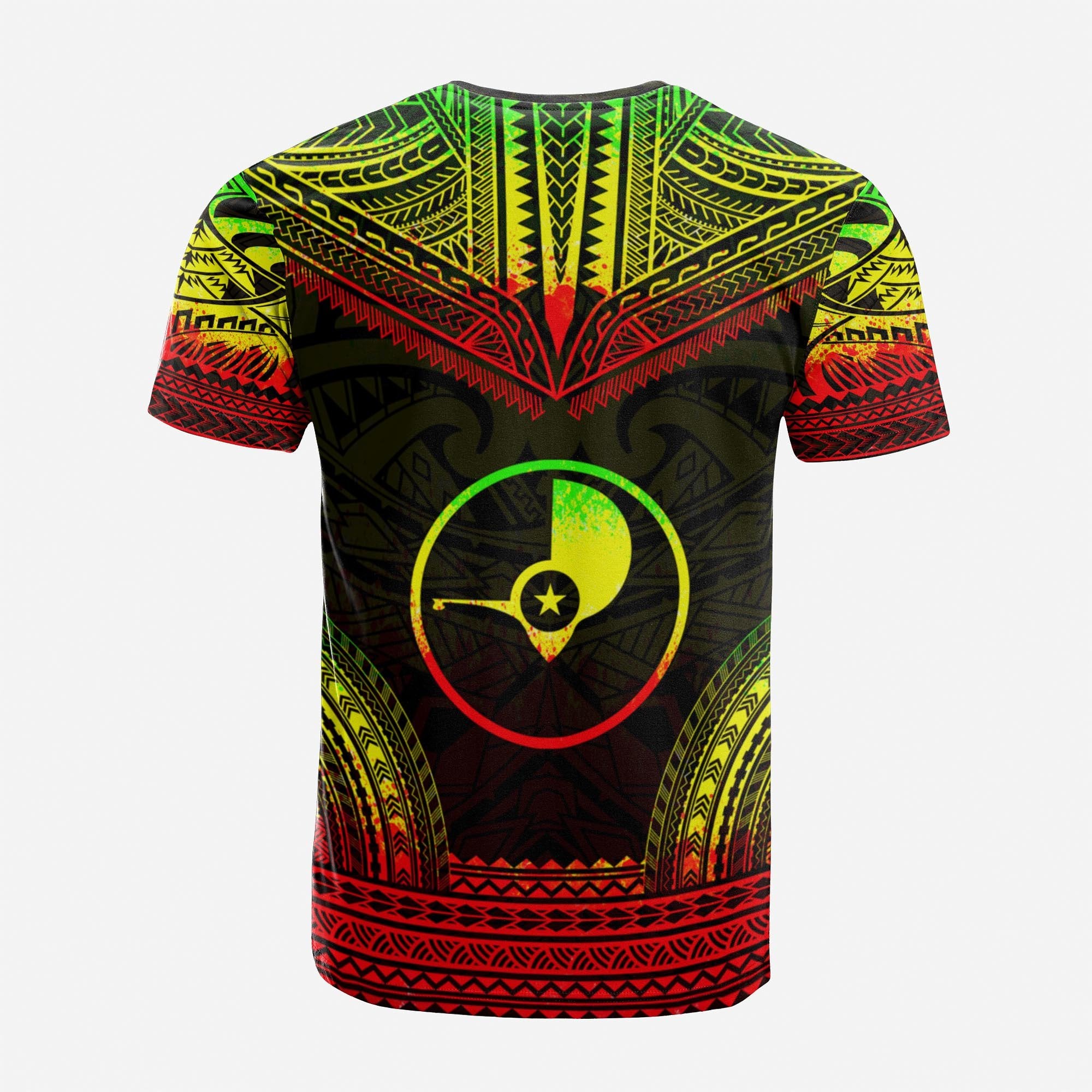 Yap Custom T Shirt Yap Flag Polynesian Chief Tattoo Reggae Version Unisex Reggae - Polynesian Pride